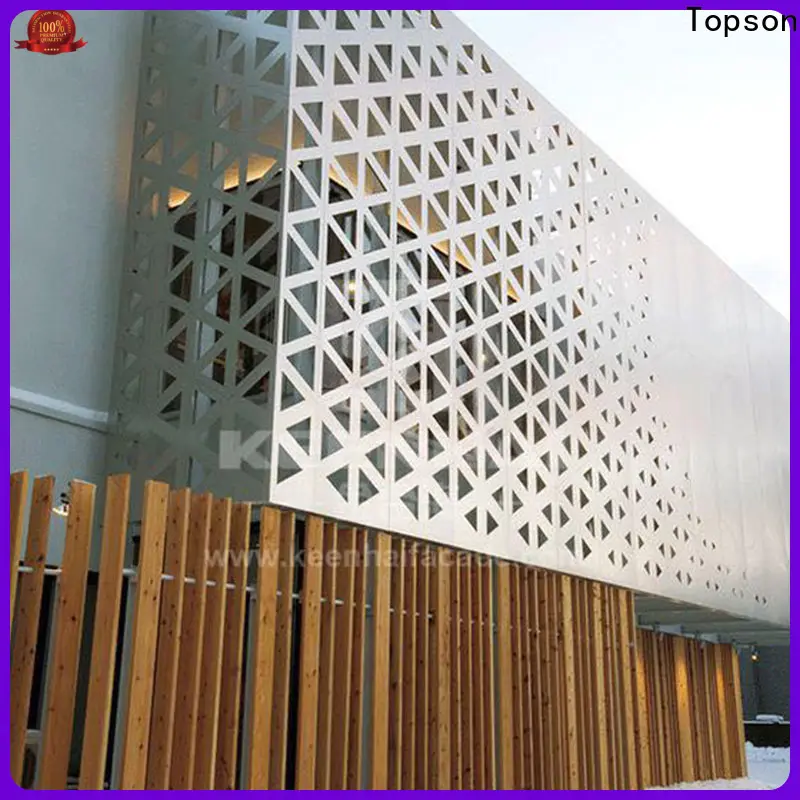 Best perforated wood screen outdoor manufacturer for curtail wall 1