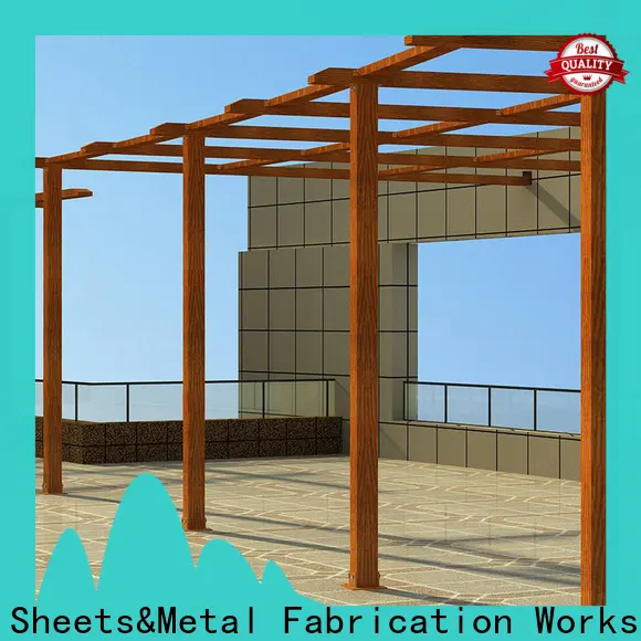 durable aluminium pergola fixed factory for hotel 1