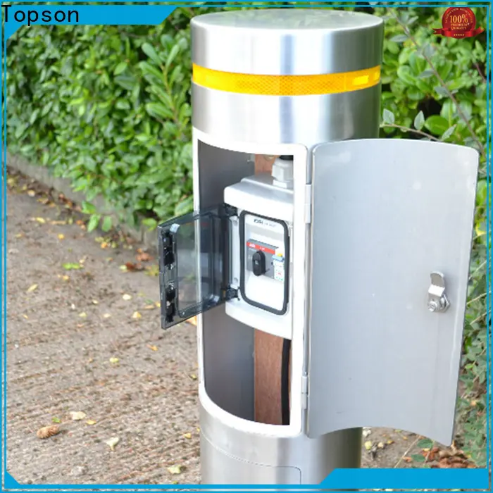 Topson steel cement filled bollards Supply for building 1
