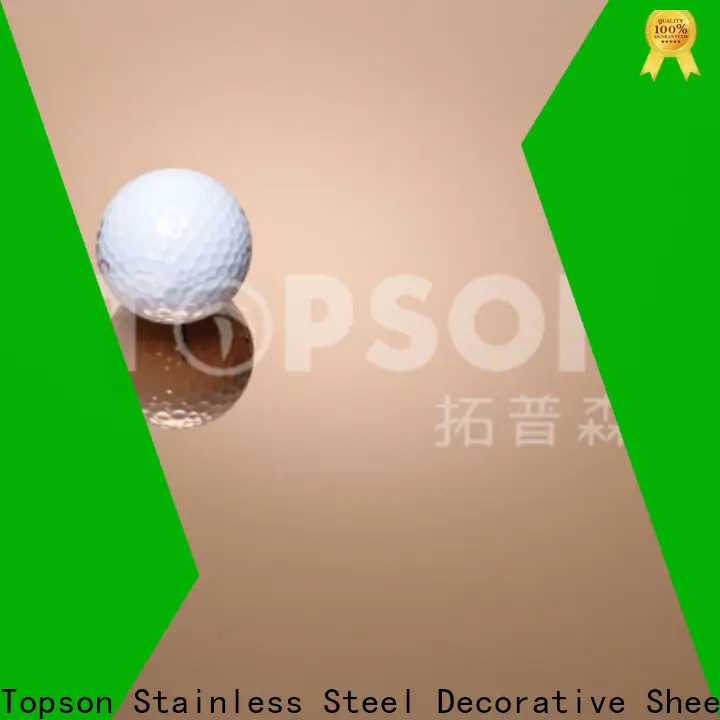 Topson good-looking brushed stainless steel sheet suppliers factory for vanity cabinet decoration 1