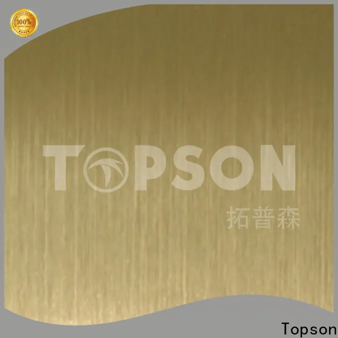 Topson hairline stainless steel plate suppliers for business for handrail 1