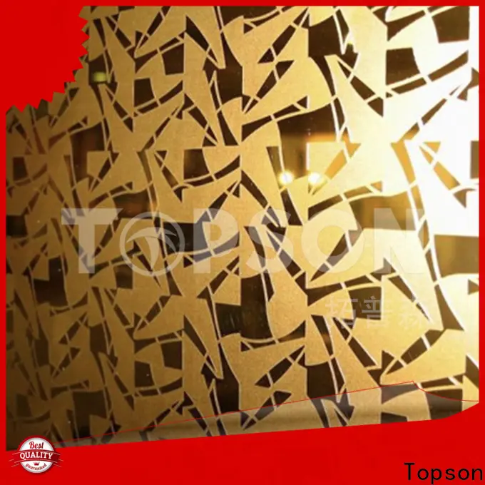 Topson sheetdecorative brushed stainless steel sheet metal China for handrail 1