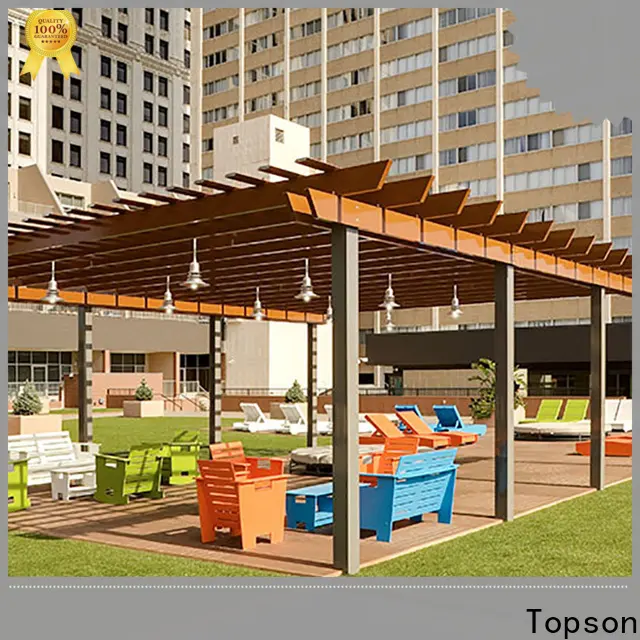 Topson High-quality aluminum outdoor pergola manufacturers for resort 1