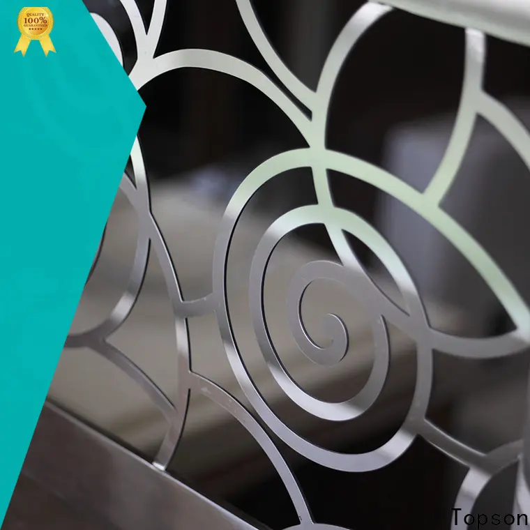 Topson stair glass railing stainless steel Supply for building 1