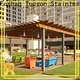 Topson high-density aluminum pergola manufacturers for hotel 1