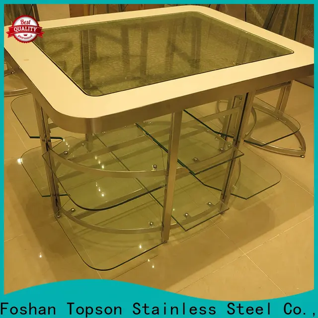 Topson marblestainless all metal patio chairs factory for interior 1