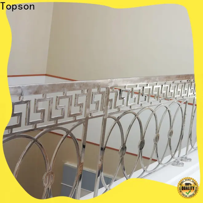 Topson reliable modern stainless steel staircase railing for mall 1