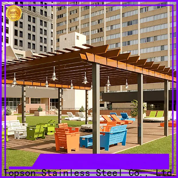 Topson pergola polycarbonate aluminium manufacturers for resort 1
