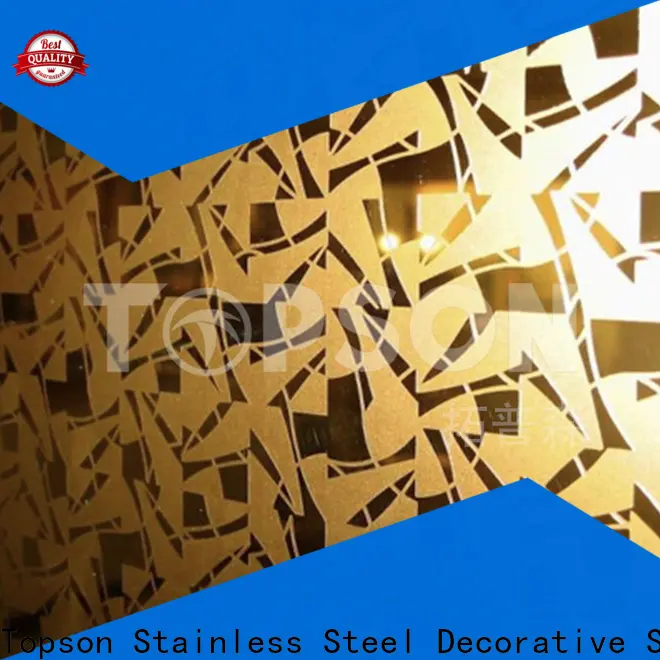 Topson etching mirror stainless steel sheet suppliers manufacturers for kitchen 1