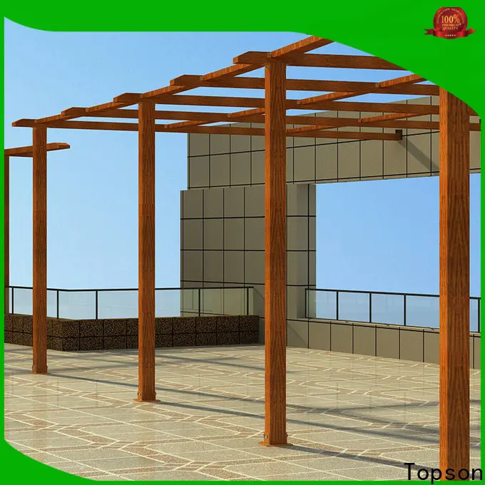 Topson widely used aluminium pergola systems Supply for resort 1