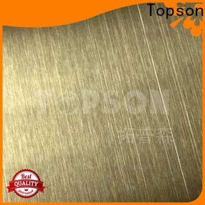 Topson vibration black stainless steel sheet metal Supply for furniture 1