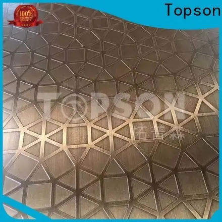 Topson stainless steel brushed finish types company for floor 1