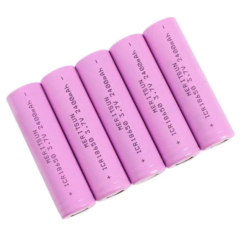 MERITSUN 3.7V 2400mAh ICR 18650 Lithium Li-ion Rechargeable Lipo Battery Li-ion Battery Cell image17