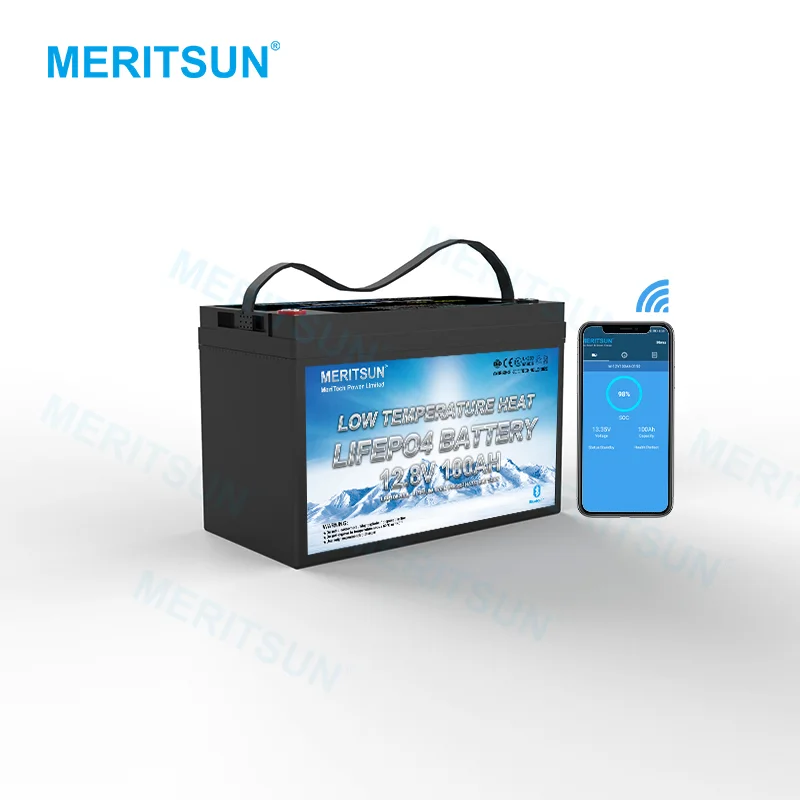 Low Temperature Lifepo4 12v 100ah Lithium Ion Battery With Bluetooth 1