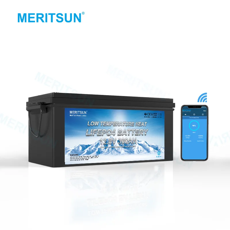 Low Temperature 12v 300ah Lifepo4 Lithium Battery Cells With Bluetooth 1