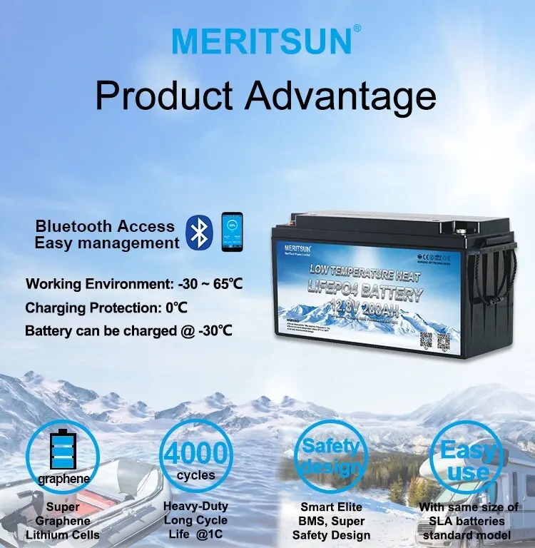 MERITSUN lithium battery low temperature manufacturers for streetlight3 2