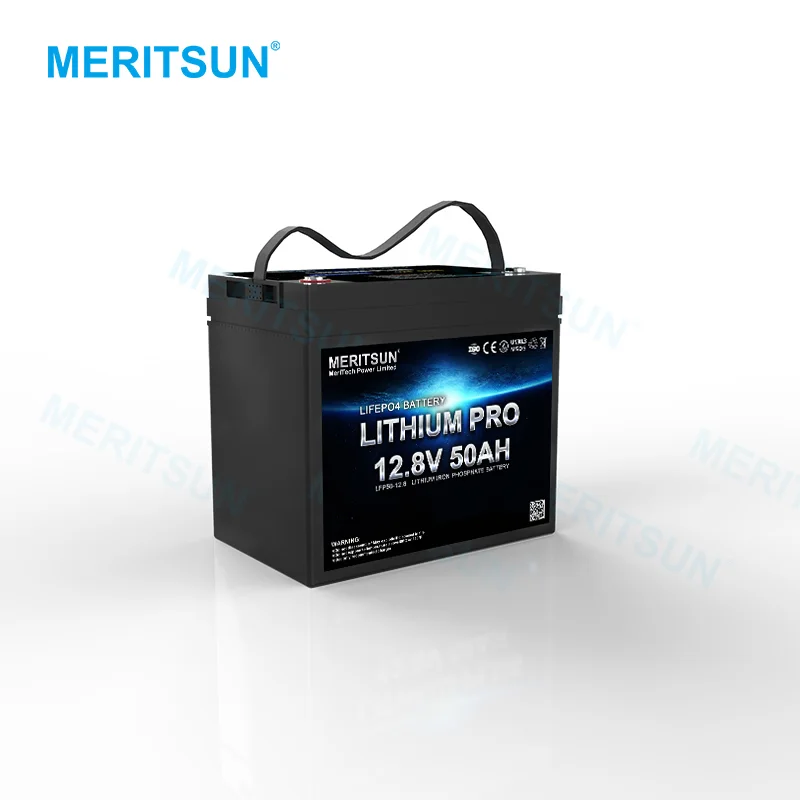 MERITSUN Deep Cycle Lifepo4 Lithium Ion Battery 12v 50ah Liion battery 1