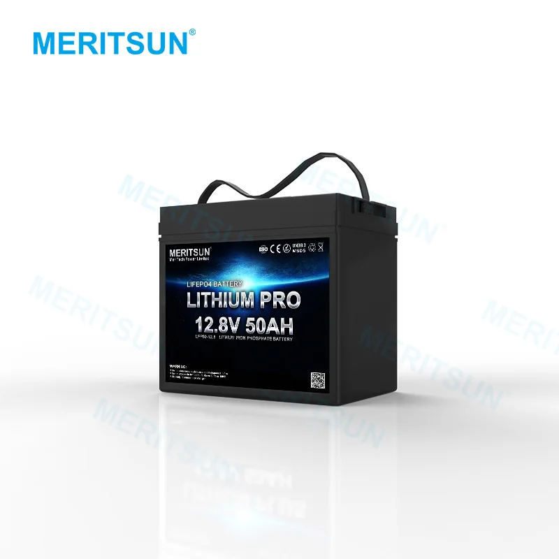 MeritSun Solar PV panel Battery pack RV batteries 12v lithium ion phosphate iron 12V deep cycle 100AH LITHIUM BATTERY 1