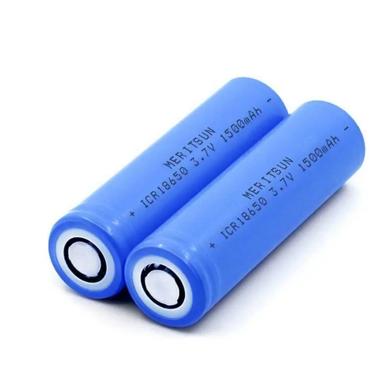 MERITSUN High Drain Battery ICR 18650 1500mAh 3.7V 3.6V Lithium Li-ion Rechargeable Battery Li-ion Battery Cell image18