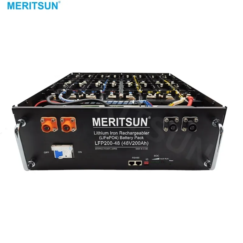 MeritSun High quality Customized rechargeable 200ah 48v electric bicycle lithium lifepo4 battery 1