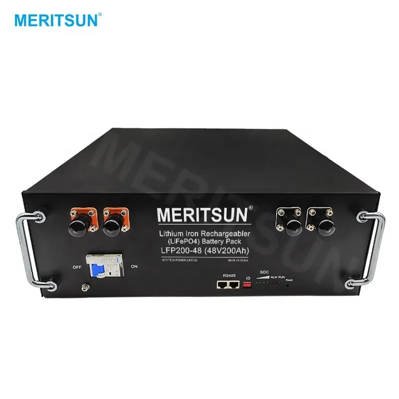 MeritSun 48v 200ah battery lithium ion lifepo4 lithium ion batteries 20kw 48v 1