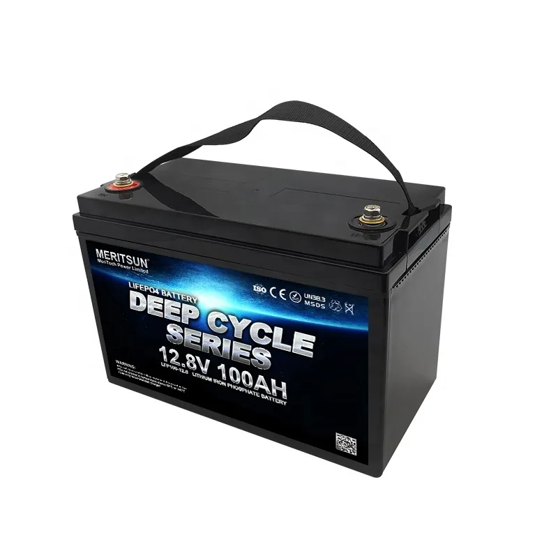 2021 Hot Sale BMS Built-In Deep Cycle Lithium Ion Batteries Long Life RV UPS 12v 100ah Lifepo4 Battery Pack 1