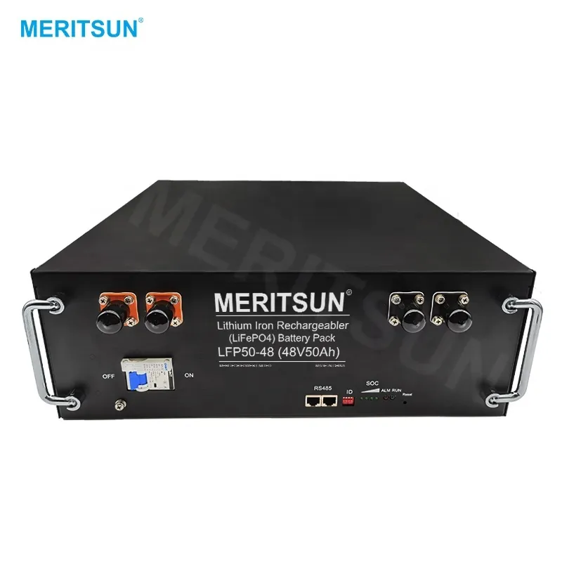 MeritSun Lithium Battery 51.2V 50AH 48V 50AH Lithium Ion Battery for RV Car 1