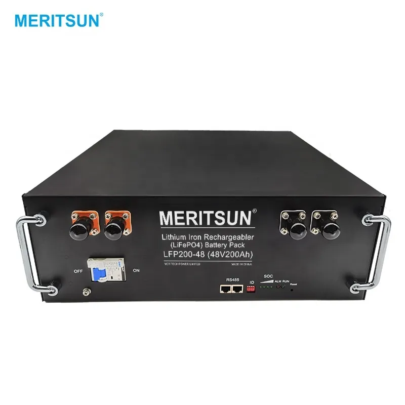 MeritSun Lithium ion Battery High Voltage 48V 51.2V 100ah 200ah with BMS Lithium ion Battery System 1