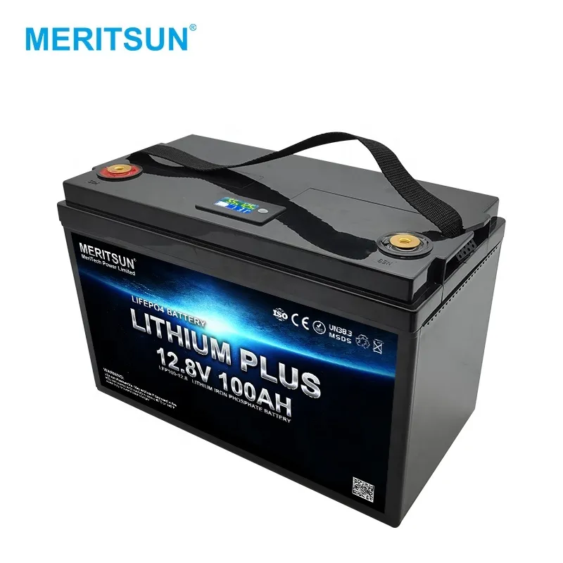 Hot Sale Rechargeable lifepo4 12v 100ah lithium iron phosphate batteries With LCD 1