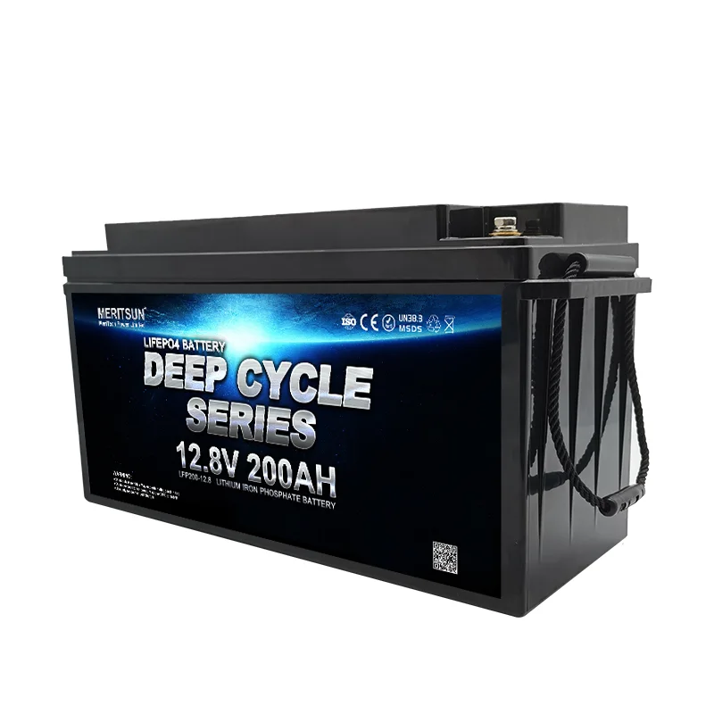 MeritSun Golf EV Light Boat Lithium Solar Power Storage Lifepo4 Battery 200ah 12v 1