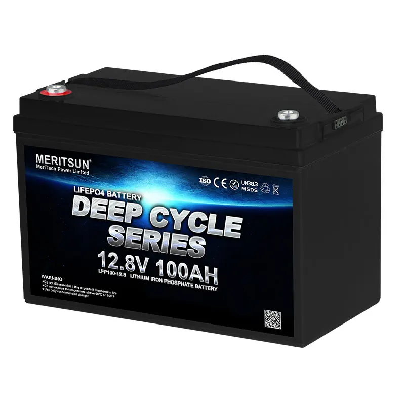 MeritSun Storage Battery Pack 12V 100AH 150Ah 200Ah lifepo4 Lithium Batteries 12.8V for Home 1