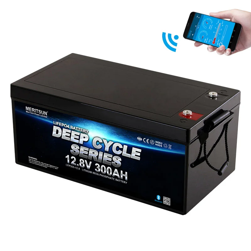 APP Bluetooth control 12v 100ah 200ah 300ah lifepo4 bluetooth battery lithium ion battery for solar/rv/yacht/golf carts 1