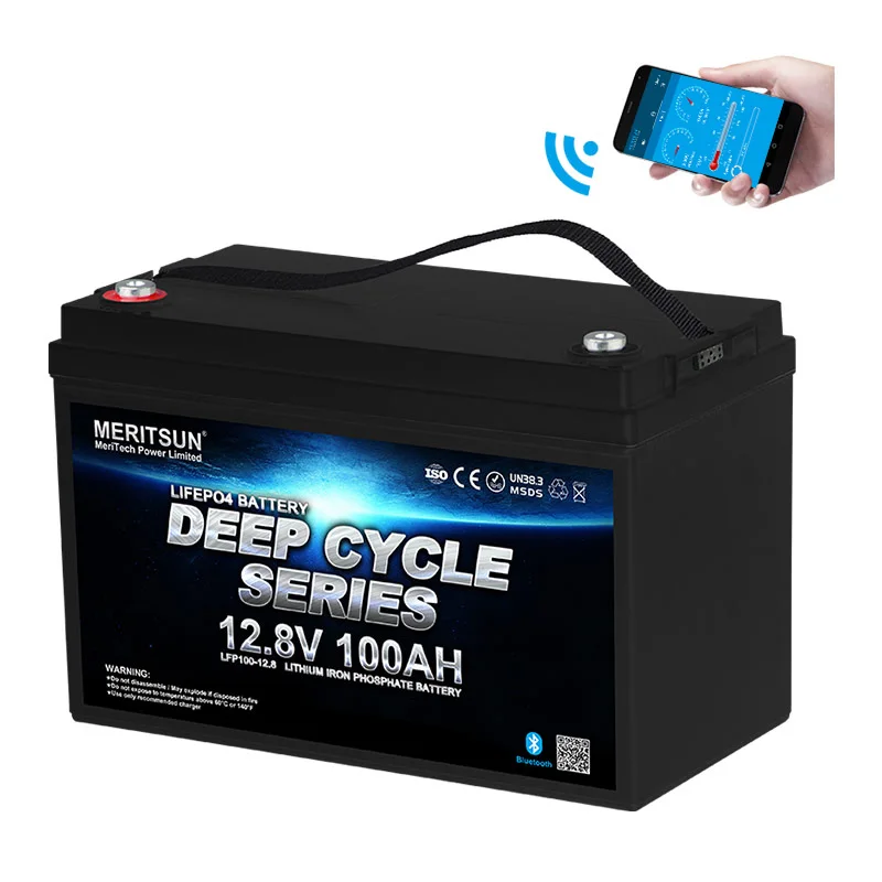 Lifepo4 Battery Lithium Battery 12v 100ah Solar Marine With Bluetooth1 1