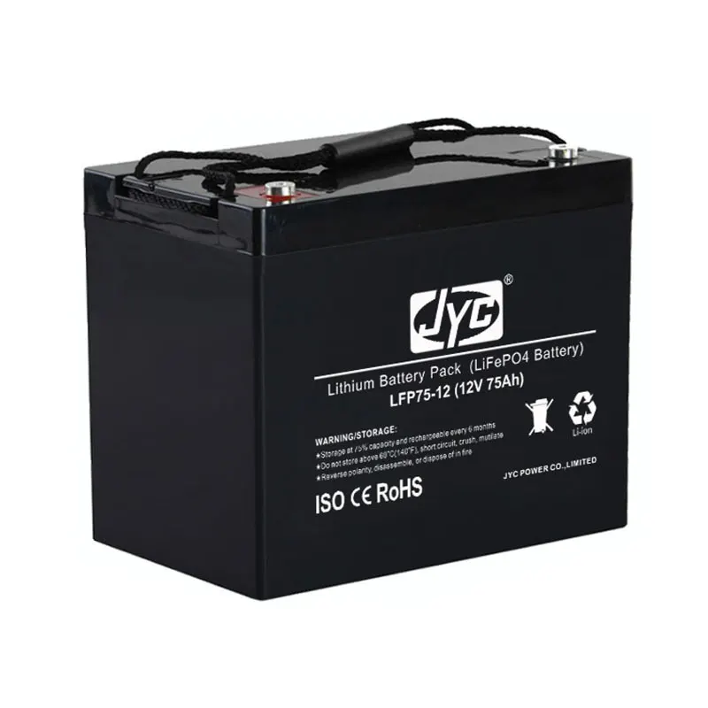 Long Life 12V 75Ah Rechargeable 18650 Lipo Lithium Battery Bank Pack 1