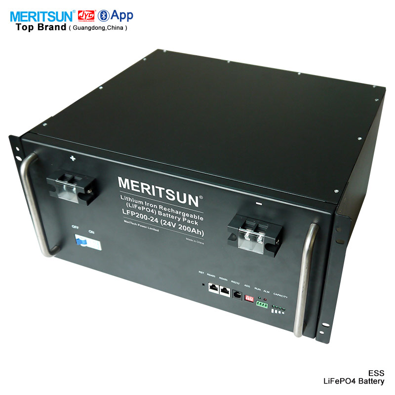 24V 200Ah Solar Energy Storage LiFePO4 Lithium iron Phosphate Battery Cycle Life >2000 cycles 7