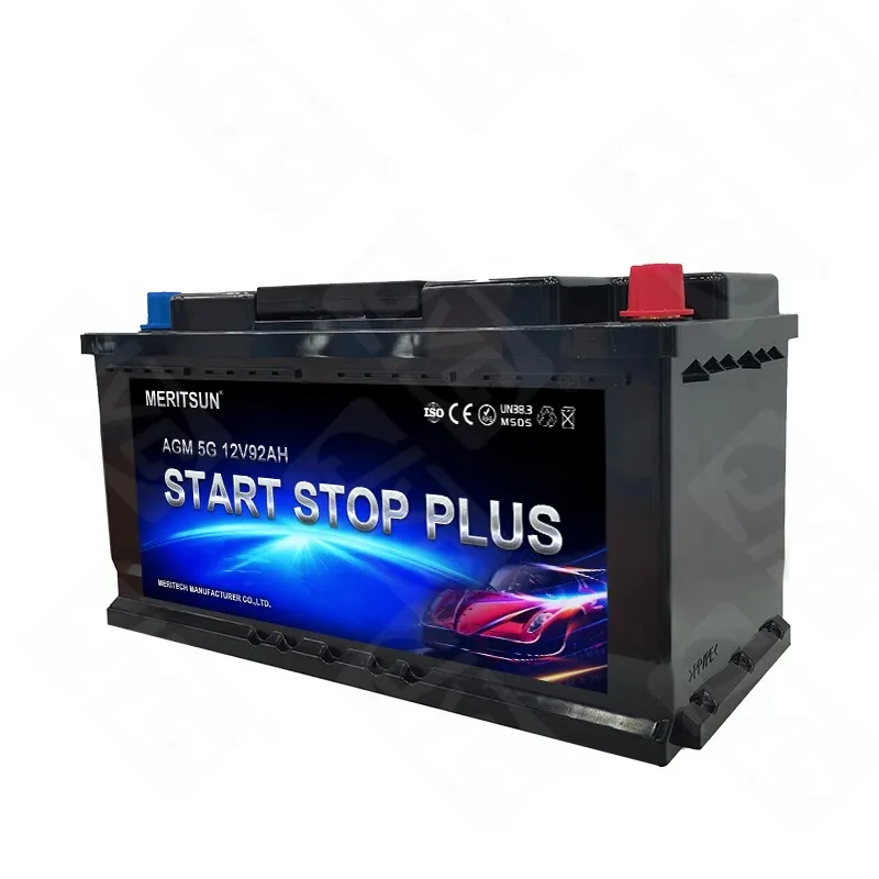 AGM Car Battery Start Stop Battery Voltage 12V Capacity 92AH Start-Stop AGM Car Battery 1