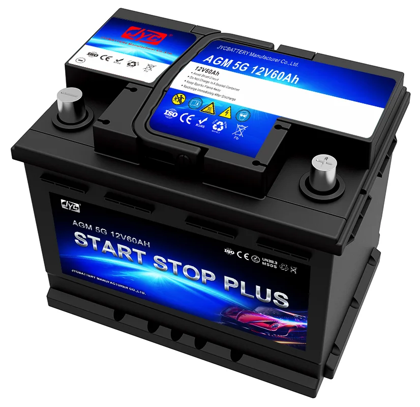 High Quality Factory direct sales GEL lead acid 12V 60Ah Start and stop agm car batteries for engine start stop 1
