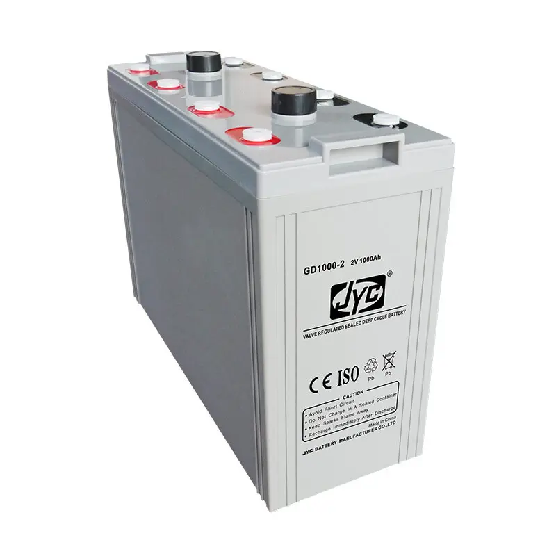 Long power life deep cycle solar battery 2v 1000ah 1