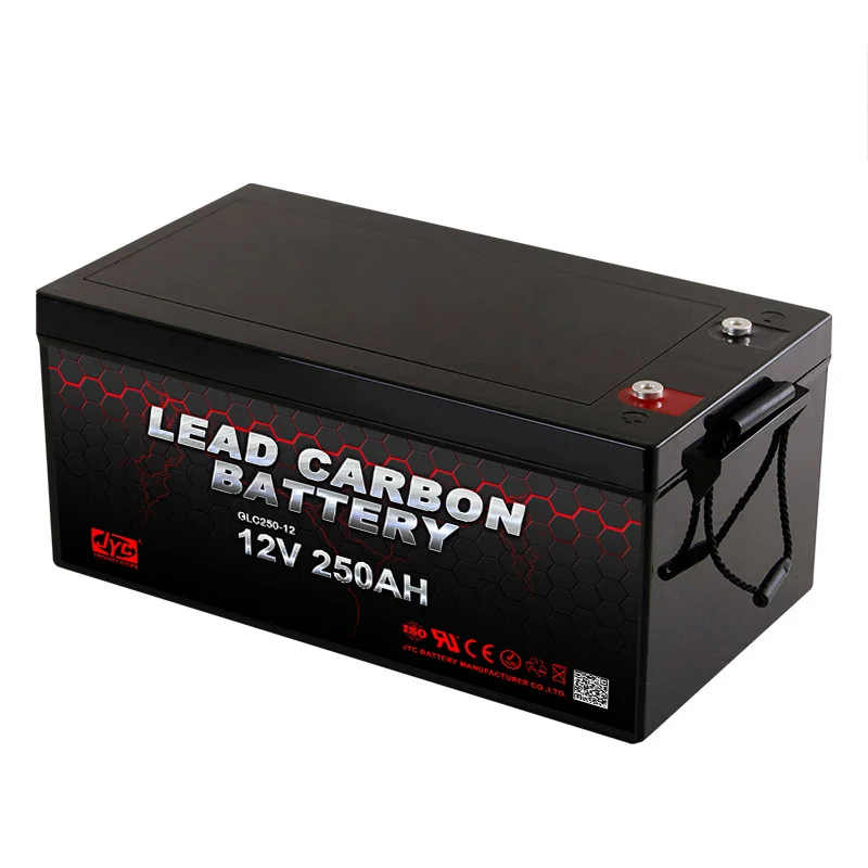 High Quality lead carbon battery 12V 250Ah deep cycle solar battery for home solar energy system 1
