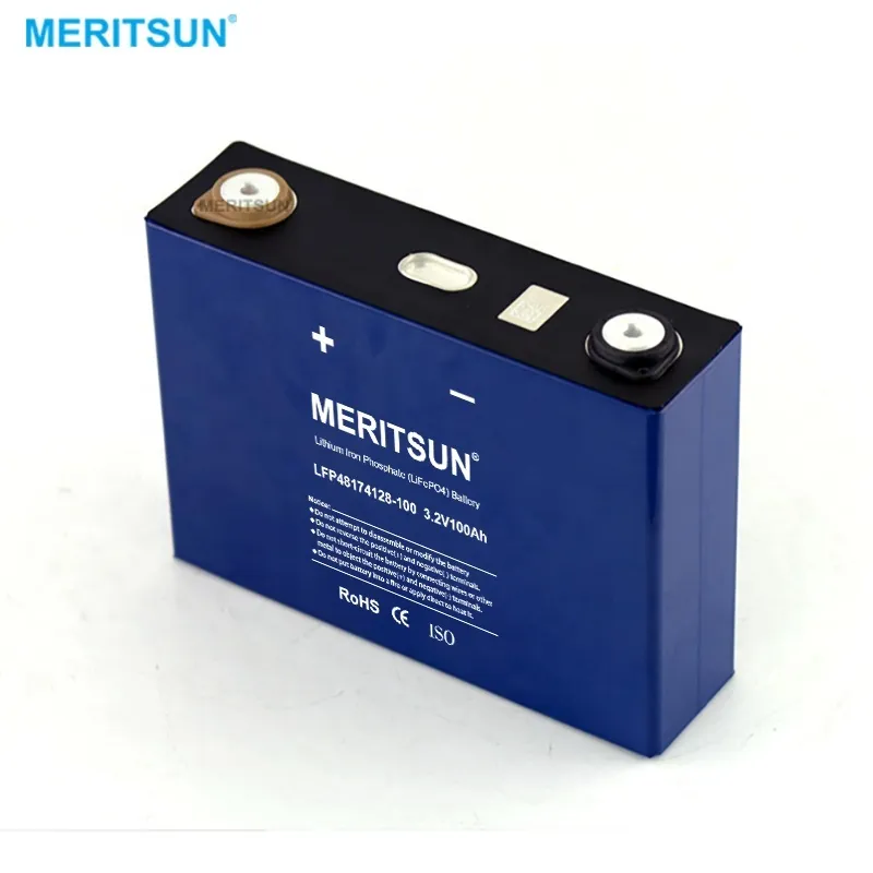 MeritSun 3.2v 200ah prismatic LiFePO4 cell for solar energy storage 1