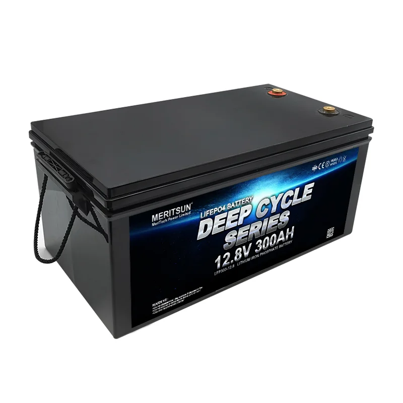 MeritSun Solar Boat Golf EV Caravan Storage Lithium Battery Pack 12v 300ah Lifepo4 1