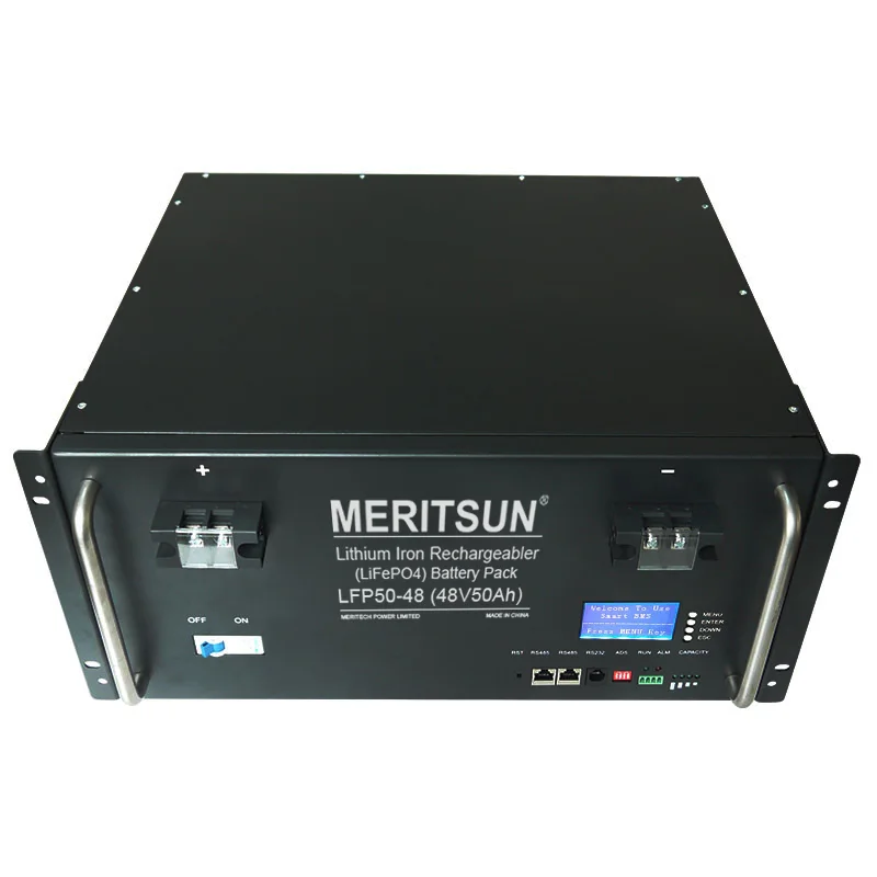 MeritSun 48v 40ah 50ah 100ah 150ah 200ah lithium ion battery for solar system and ups 1