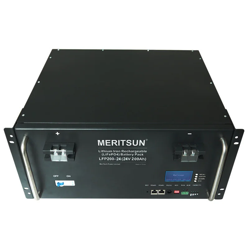 Nominal Voltage Lifepo4 Battery 24v 200ah Solar Lithium Battery Pack Solar Energy Storage Systems Uninterruptible Power Supplies 1