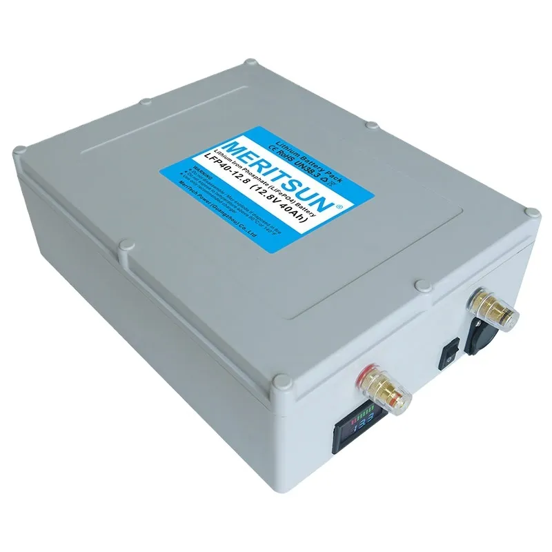 12V 40Ah Cycle Life >2000times Solar Storage Rechargeable LiFePO4 Lithium Li ion 18650 Battery Pack 1