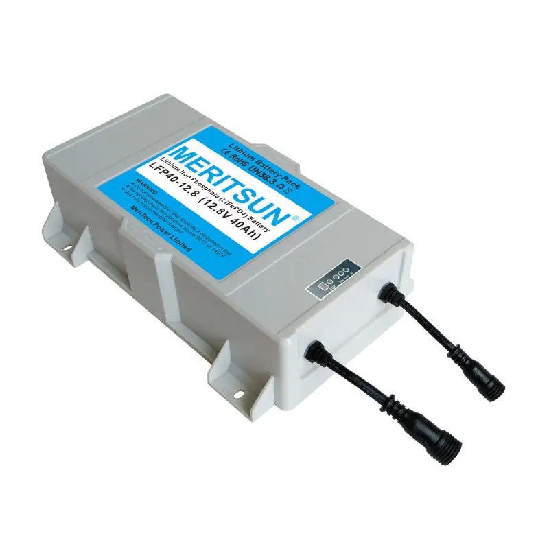 12V 40Ah Li-ion LiFePO4 Solar Street Light Lithium Battery Easy Replace for Existing Lamp Pole 1