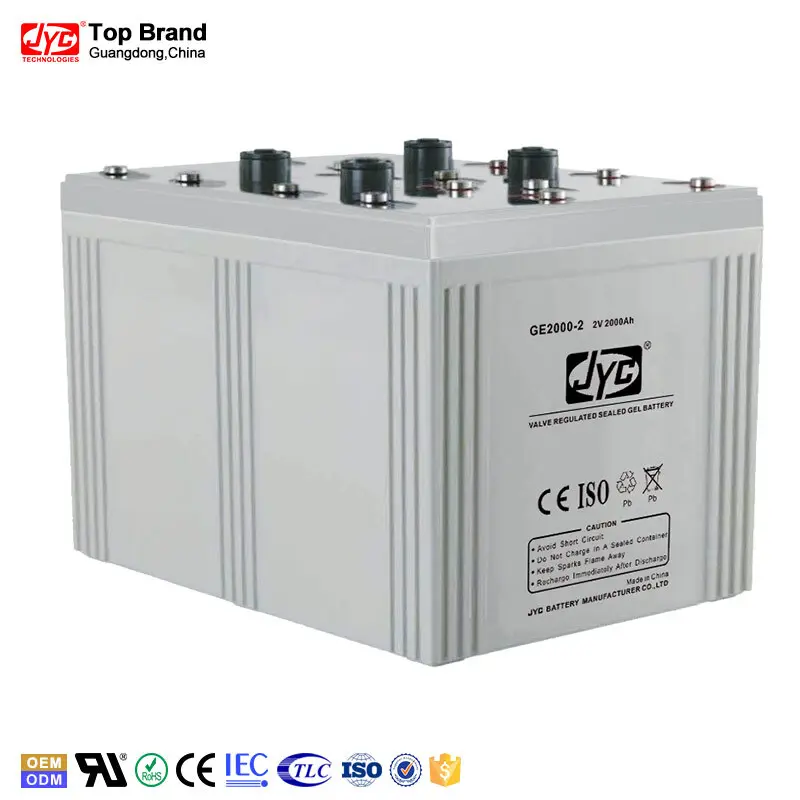 Guangzhou Manufacturer Best Price 2V 2000Ah Gel Battery for Solar Power Storage/UPS/Telecom 1