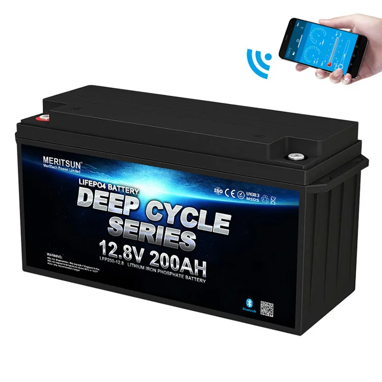 12V 200Ah Rechargeable Solar Lithium Ion Phosphate Pack Deep Cycle LiFePO4 12v 200ah Battery With Bluetooth 1