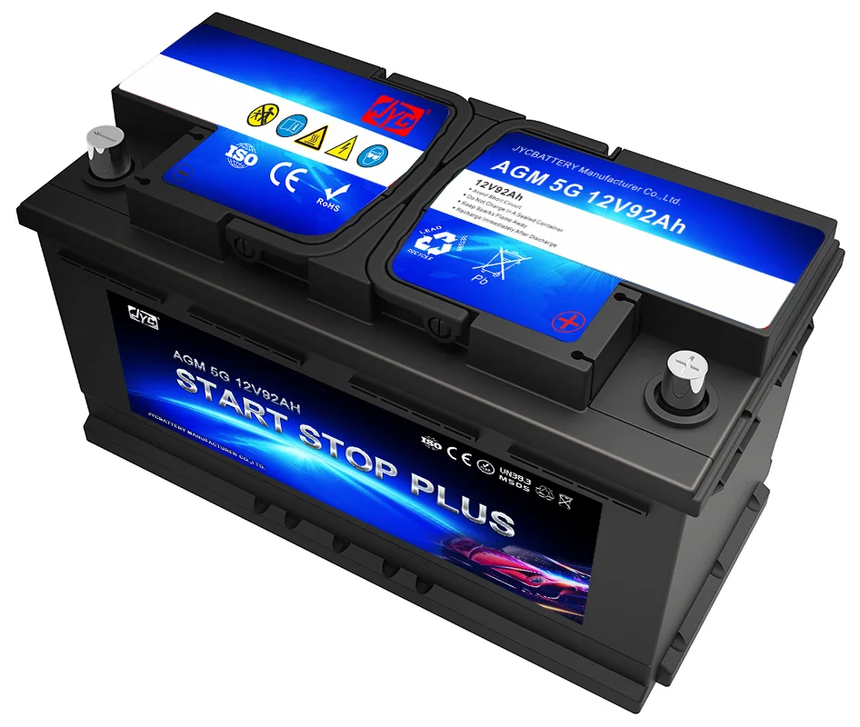High QualityStart Stop Battery 12V 92ah Car Battery AGM AUTO Deep Cycle Rechargeable Battery 1