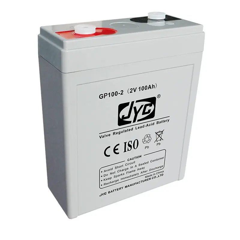 High quality gel battery 2V 100AH for solar wind EPS,UPS,signal emergency lighting systems with low price 1