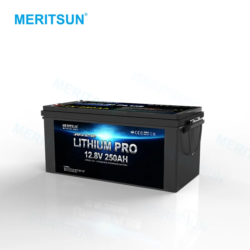 MERITSUN Lifepo4 Battery 12v 250ah Lithium iron Phosphate Battery Pack 1
